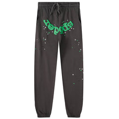 Sp5der Logo Foam Printing Pant-Brown #8309