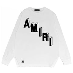 Amiri Letter Print Long Sleeve T-Shirts