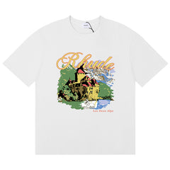 RHUDE Chateau Alpes Printed T-Shirt