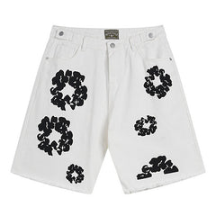 Denim Tears Cotton Wreath Jean Short White