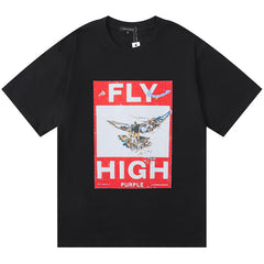 Purple Brand Fly High Print T-Shirt