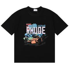 RHUDE Vintage Cars Printed T-Shirt