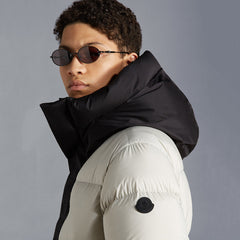 Moncler Madeira Short Down Jacket White