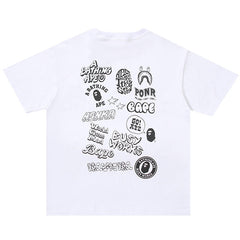 BAPE Bicolor BAPE Graffiti Tee