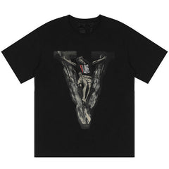 VLONE X Saint religious figures big V T-Shirt