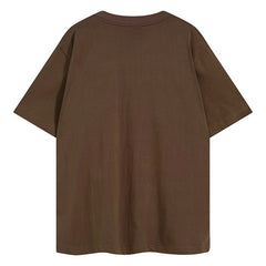 Sp5der 555555 Angel Number T-Shirt Brown