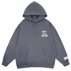 Gallery Dept Logo-Print Cotton-Jersey Hoodie