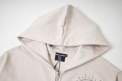 Rhinestone-Emblazoned Logo Hoodie