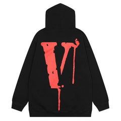 VLONE Broken smiley face pattern Hoodies