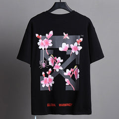 OFF WHITE Bee Flower Arrow Pattern T-Shirt