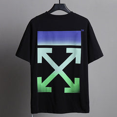 OFF WHITE Gradient Cartoon Arrow Pattern T-Shirts