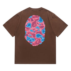 BAPE Liquid Camo Big APE HEAD Tee