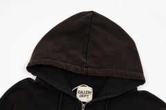 Gallery Dept Classic letter print hoodie half zip Hoodie