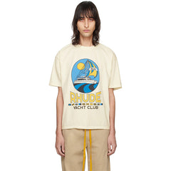 RHUDE Yacht Club Logo-Print Cotton-Jersey T-Shirts