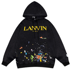 Lanvin x Gallery Dept Splash ink graffiti print Hoodies