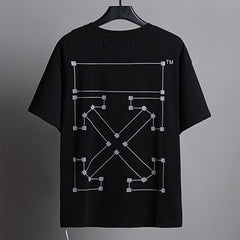 OFF WHITE Line Dot Arrow Pattern T-Shirt