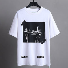 OFF WHITE Oil Painting Series Arrow Pattern T-Shirts