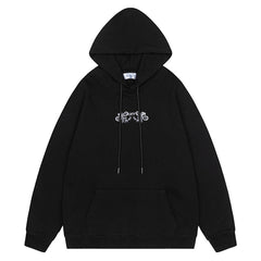 Off White Logo Drawstring Hoodie