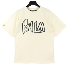 Palm Angels Garment Dye Graffiti Flames Tee