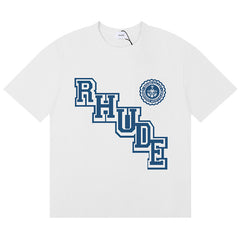 RHUDE Collegiate Crest Printed T-Shirt