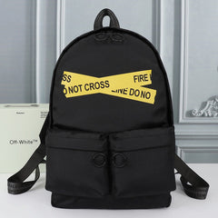 Off White Firetape Printed Backpack