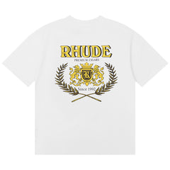 RHUDE Cresta Cigar Totem Logo Printed T-Shirt