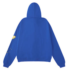 SP5DER TC5555 Spider Web Hoodie-Blue #8206