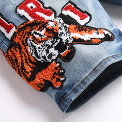 AMIRI Varsity Denim Shorts