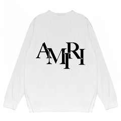 Amiri Letter Print Long Sleeve T-Shirts