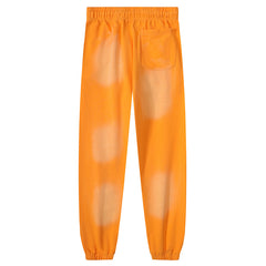 Hellstar Fire Orange Closed Elastic Bottom sweatpants