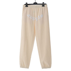 Sp5der Logo Foam Printing Pant-Apricot #8310