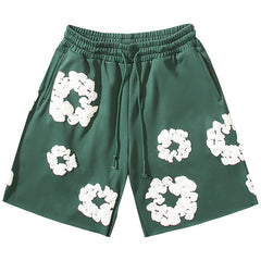 Denim Tears Cotton Wreath Sweat Shorts Green