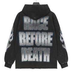 Godspeed Skull Racing Driver Printed Hoodie