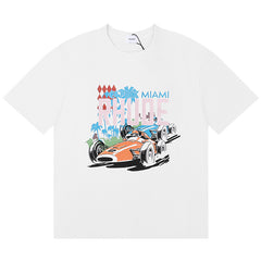 RHUDE Vintage Cars Printed T-Shirt