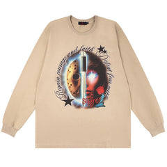 MODP SMKLIFE Letter Printing Sweatshirts