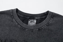 MODP TKPA Street preppy print distressed T-shirt